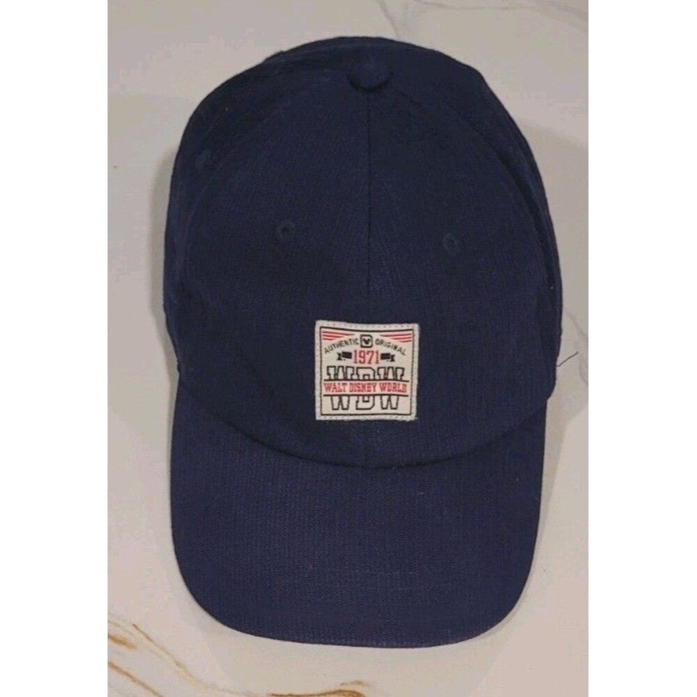 Walt Disney World WDW 1971 Vintage Blue Hat Cap Adjustable Strap